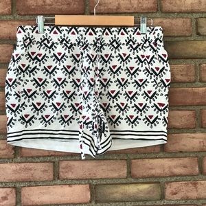 Loft, small, shorts, tribal pattern